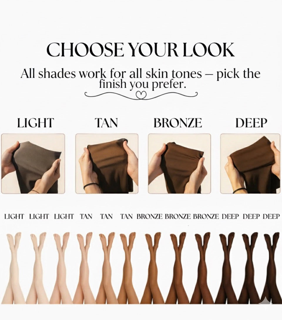ICEX fleece lined tights worn under skirt - shade variants
