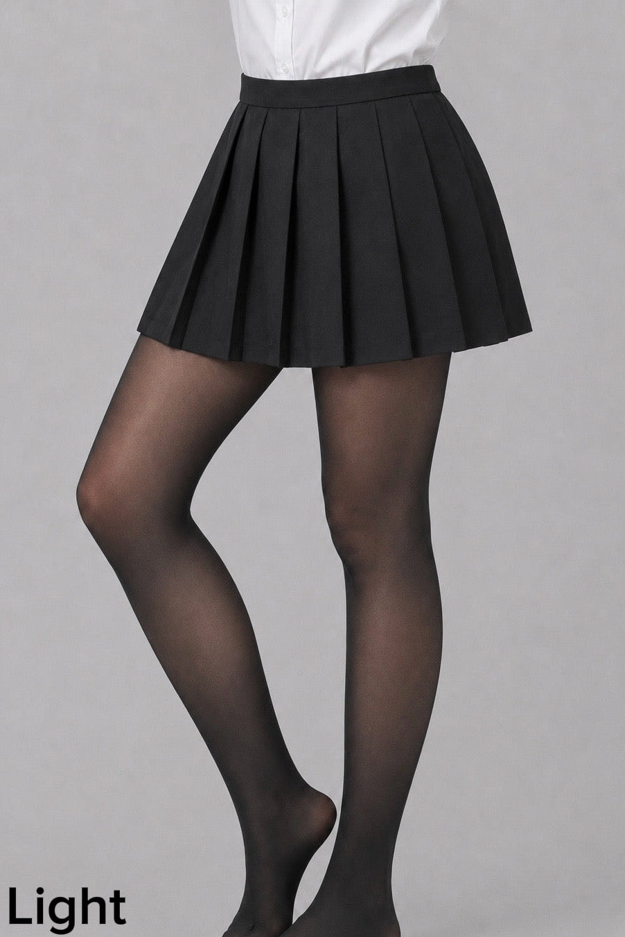 ICEX Smart Fleece Tights in Light - fleece lined school tights for UK school uniform